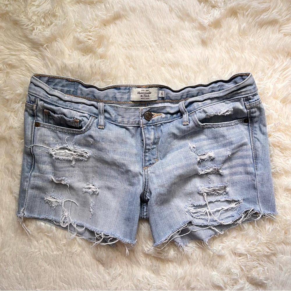 Abercrombie & Fitch Distressed Denim Shorts